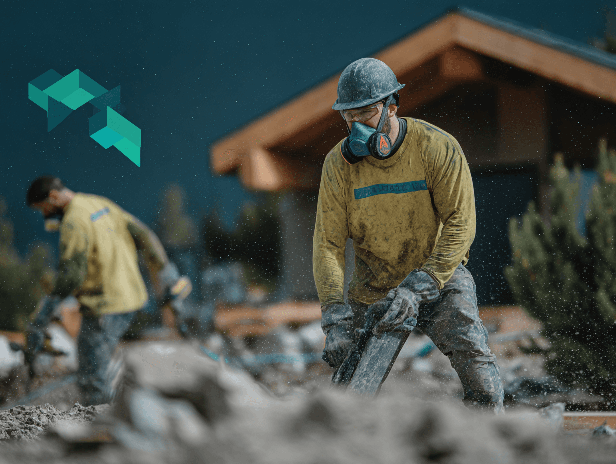 Contractor managing restoration operations on-site